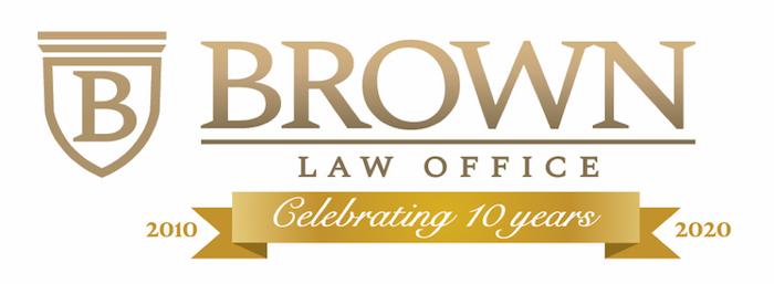 Brown Law Office Logo - 10 Years